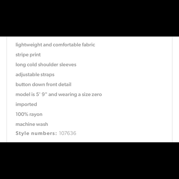 Maurices plus size stripe button cold shoulder top XL - Picture 5 of 6